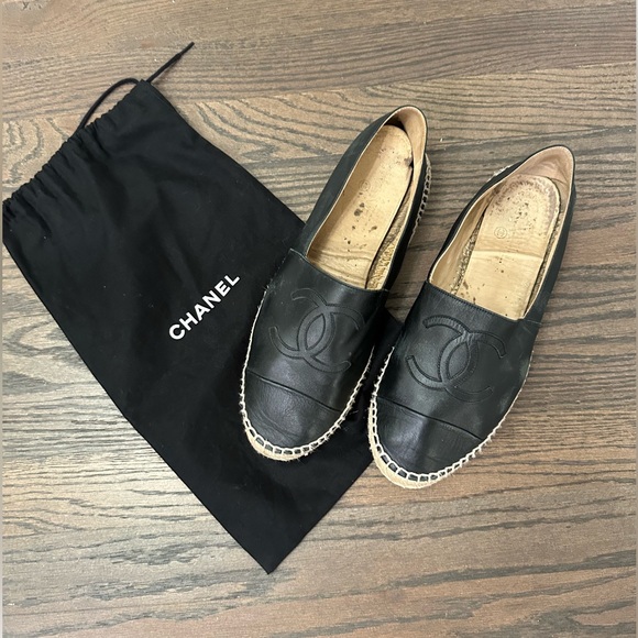 Chanel black espadrilles size 40 - with box and duster bag - Picture 2 of 7